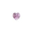 PRESTIGE Crystal, #6228 Heart Pendant 14mm, Iris (1 Piece)