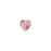 PRESTIGE Crystal, #6228 Heart Pendant 18mm, Light Rose Shimmer (1 Piece)