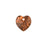 PRESTIGE Crystal, #6228 Heart Pendant 10mm, Smoked Amber (1 Piece)