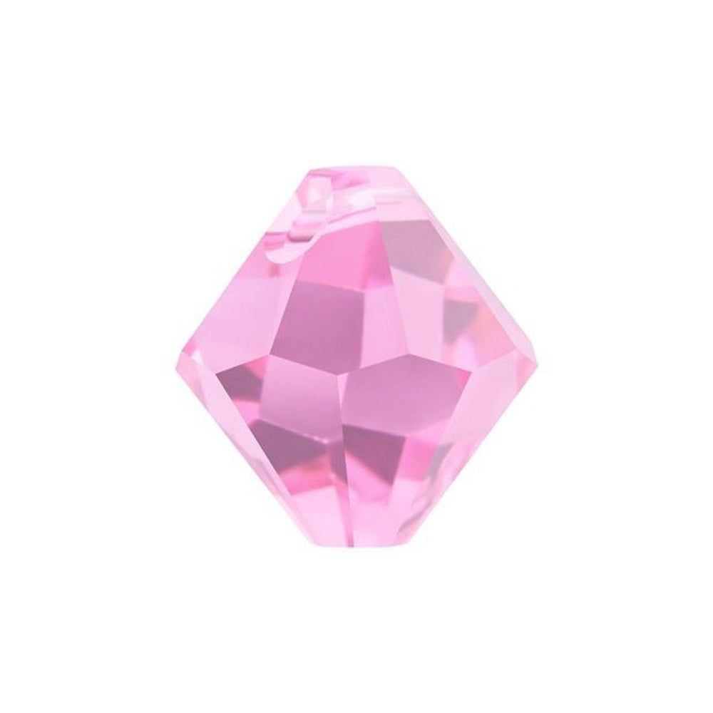 PRESTIGE Crystal, #6301 Bicone Pendant 8mm, Light Rose (1 Piece)