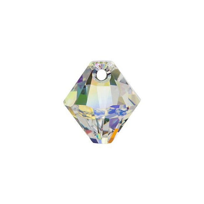 PRESTIGE Crystal, #6328 Bicone Pendant 6mm, Crystal AB (1 Piece)