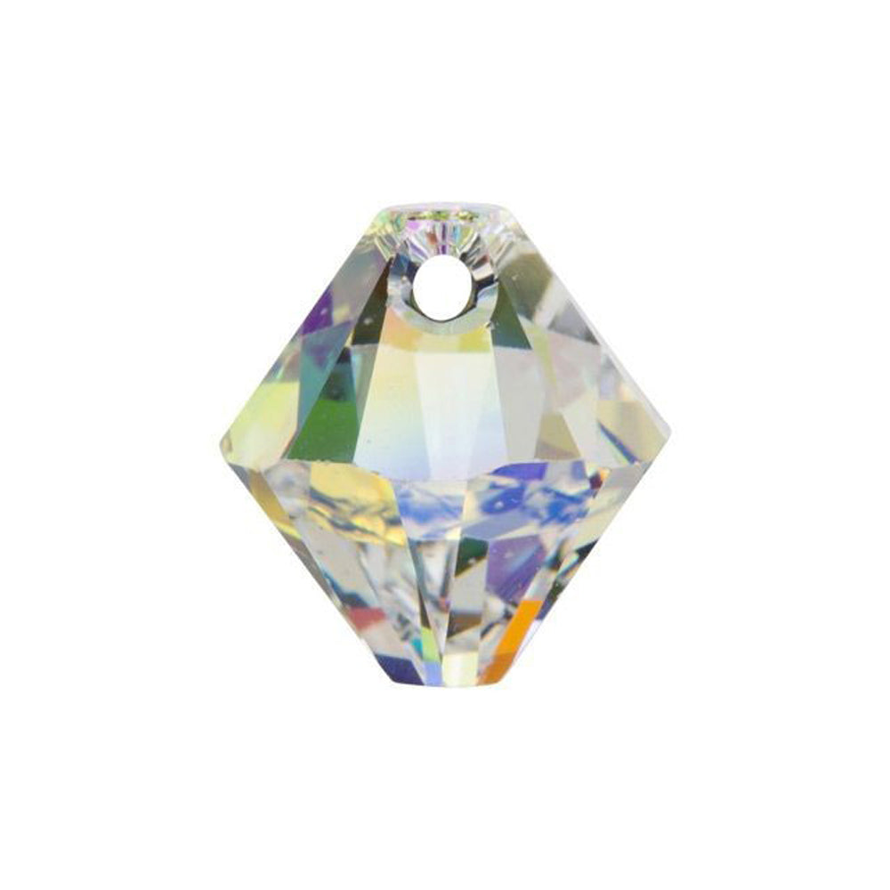 PRESTIGE Crystal, #6328 Bicone Pendant 8mm, Crystal AB (1 Piece)
