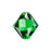PRESTIGE Crystal, #6328 Bicone Pendant 8mm, Dark Moss Green (1 Piece)