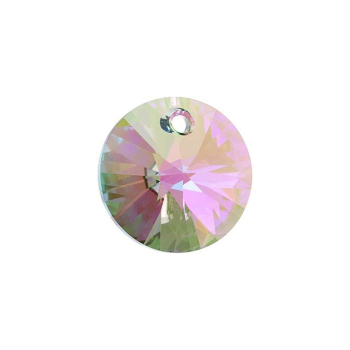 PRESTIGE Crystal, #6428 Xilion Round Pendant 8mm, Crystal Paradise Shine (1 Piece)