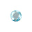 PRESTIGE Crystal, #6430 Round Classic Cut Pendant 10mm, Aquamarine Shimmer (1 Piece)