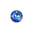 PRESTIGE Crystal, #6430 Round Classic Cut Pendant 10mm, Bermuda Blue (1 Piece)
