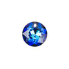 PRESTIGE Crystal, #6430 Round Classic Cut Pendant 10mm, Bermuda Blue (1 Piece)