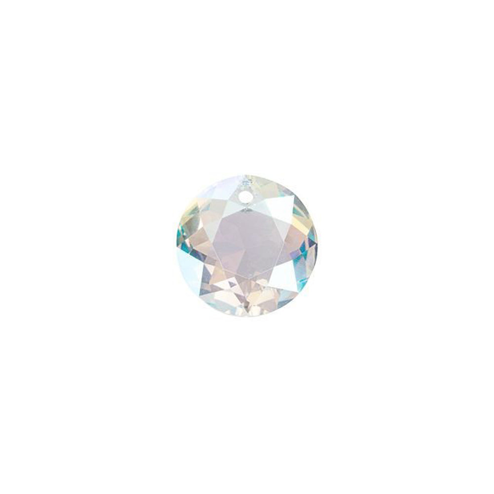 PRESTIGE Crystal, #6430 Round Classic Cut Pendant 8mm, Crystal Shimmer (1 Piece)