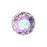 PRESTIGE Crystal, #6430 Round Classic Cut Pendant 14mm, Crystal Vitrail Light (1 Piece)