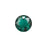 PRESTIGE Crystal, #6430 Round Classic Cut Pendant 10mm, Emerald (1 Piece)