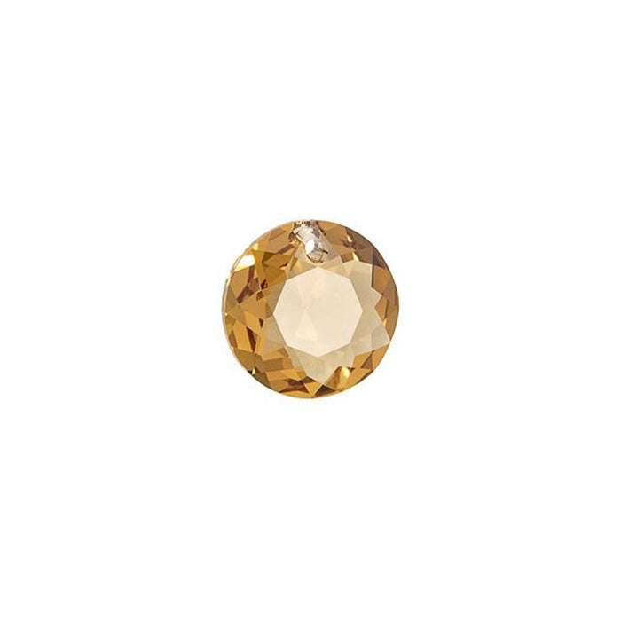 PRESTIGE Crystal, #6430 Round Classic Cut Pendant 8mm, Light Colorado Topaz (1 Piece)