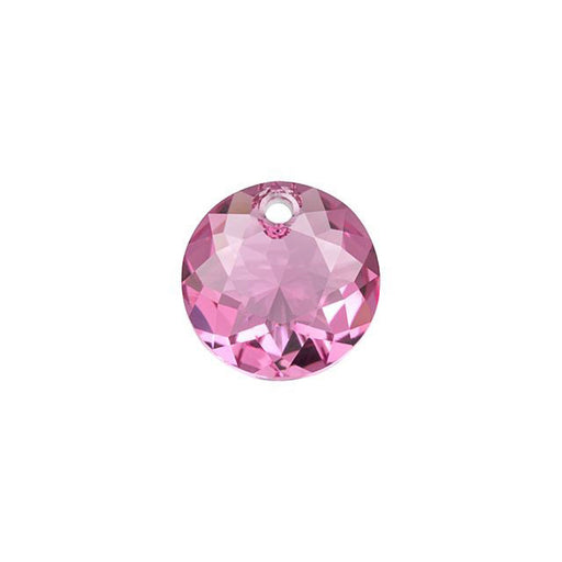 PRESTIGE Crystal, #6430 Round Classic Cut Pendant 10mm, Rose (1 Piece)