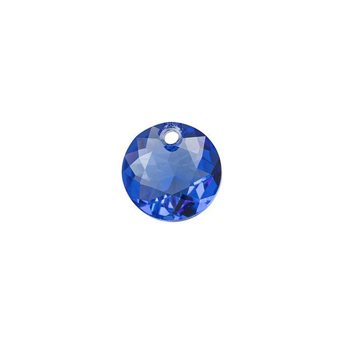 PRESTIGE Crystal, #6430 Round Classic Cut Pendant 8mm, Sapphire (1 Piece)