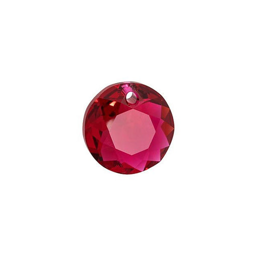 PRESTIGE Crystal, #6430 Round Classic Cut Pendant 10mm, Scarlet (1 Piece)