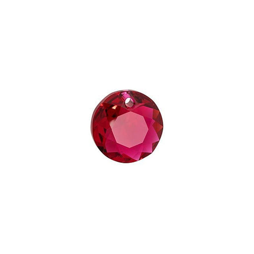 PRESTIGE Crystal, #6430 Round Classic Cut Pendant 8mm, Scarlet (1 Piece)