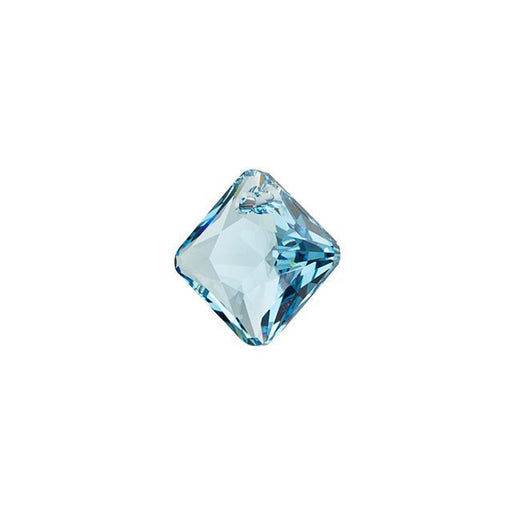 PRESTIGE Crystal, #6431 Princess Cut Pendant 12mm, Aquamarine (1 Piece)