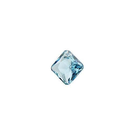 PRESTIGE Crystal, #6431 Princess Cut Pendant 9mm, Aquamarine (1 Piece)