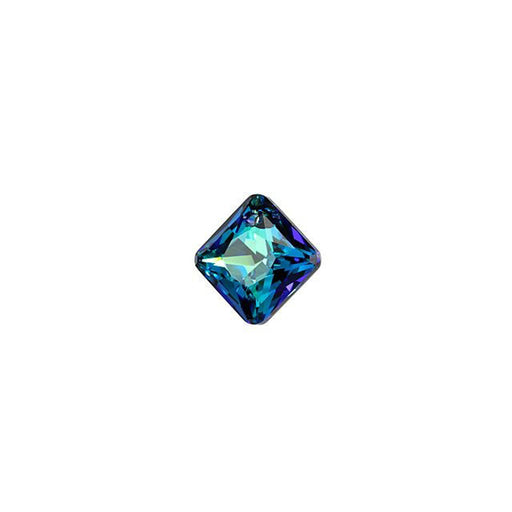 PRESTIGE Crystal, #6431 Princess Cut Pendant 9mm, Bermuda Blue (1 Piece)