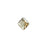 PRESTIGE Crystal, #6431 Princess Cut Pendant 9mm, Crystal Golden Shadow (1 Piece)