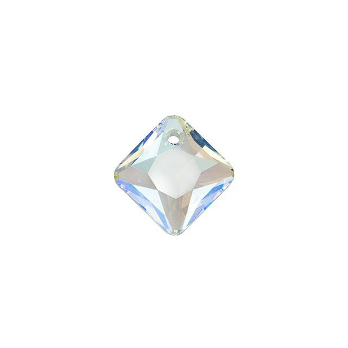 PRESTIGE Crystal, #6431 Princess Cut Pendant 12mm, Crystal Shimmer (1 Piece)