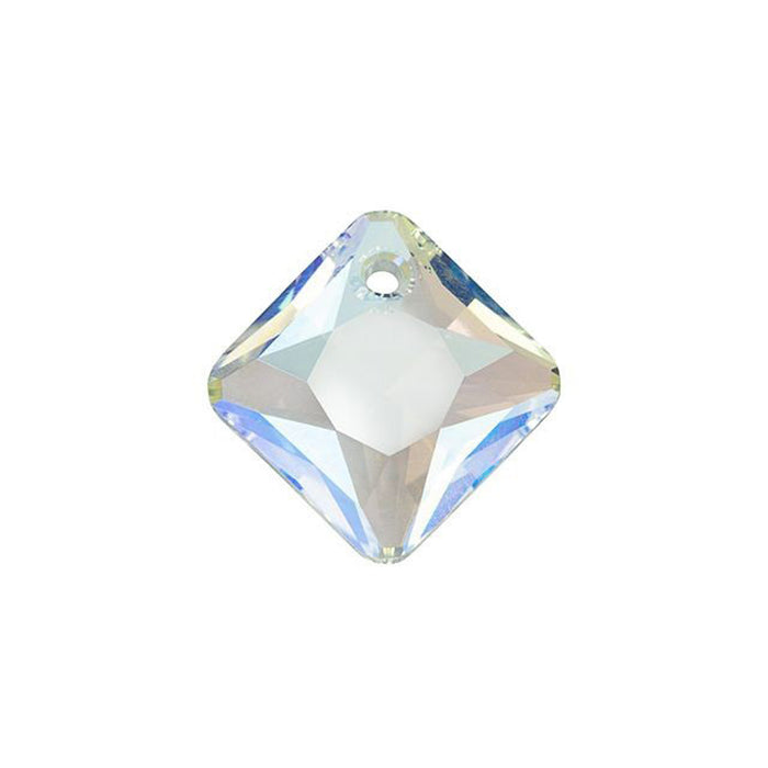 PRESTIGE Crystal, #6431 Princess Cut Pendant 16mm, Crystal Shimmer (1 Piece)