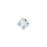 PRESTIGE Crystal, #6431 Princess Cut Pendant 9mm, Crystal Shimmer (1 Piece)