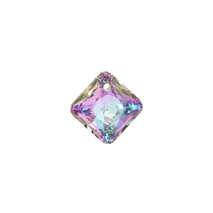 PRESTIGE Crystal, #6431 Princess Cut Pendant 12mm, Crystal Vitrail Light (1 Piece)