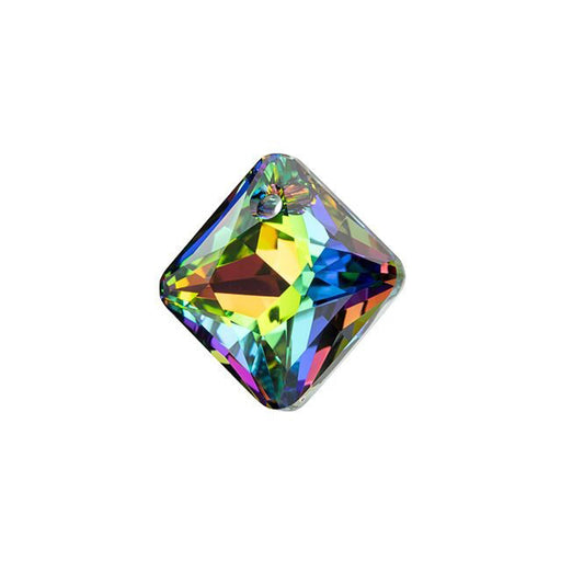 PRESTIGE Crystal, #6431 Princess Cut Pendant 16mm, Crystal Vitrail Medium (1 Piece)