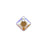 PRESTIGE Crystal, #6431 Princess Cut Pendant 9mm, Light Colorado Topaz Shimmer (1 Piece)