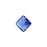 PRESTIGE Crystal, #6431 Princess Cut Pendant 12mm, Sapphire (1 Piece)