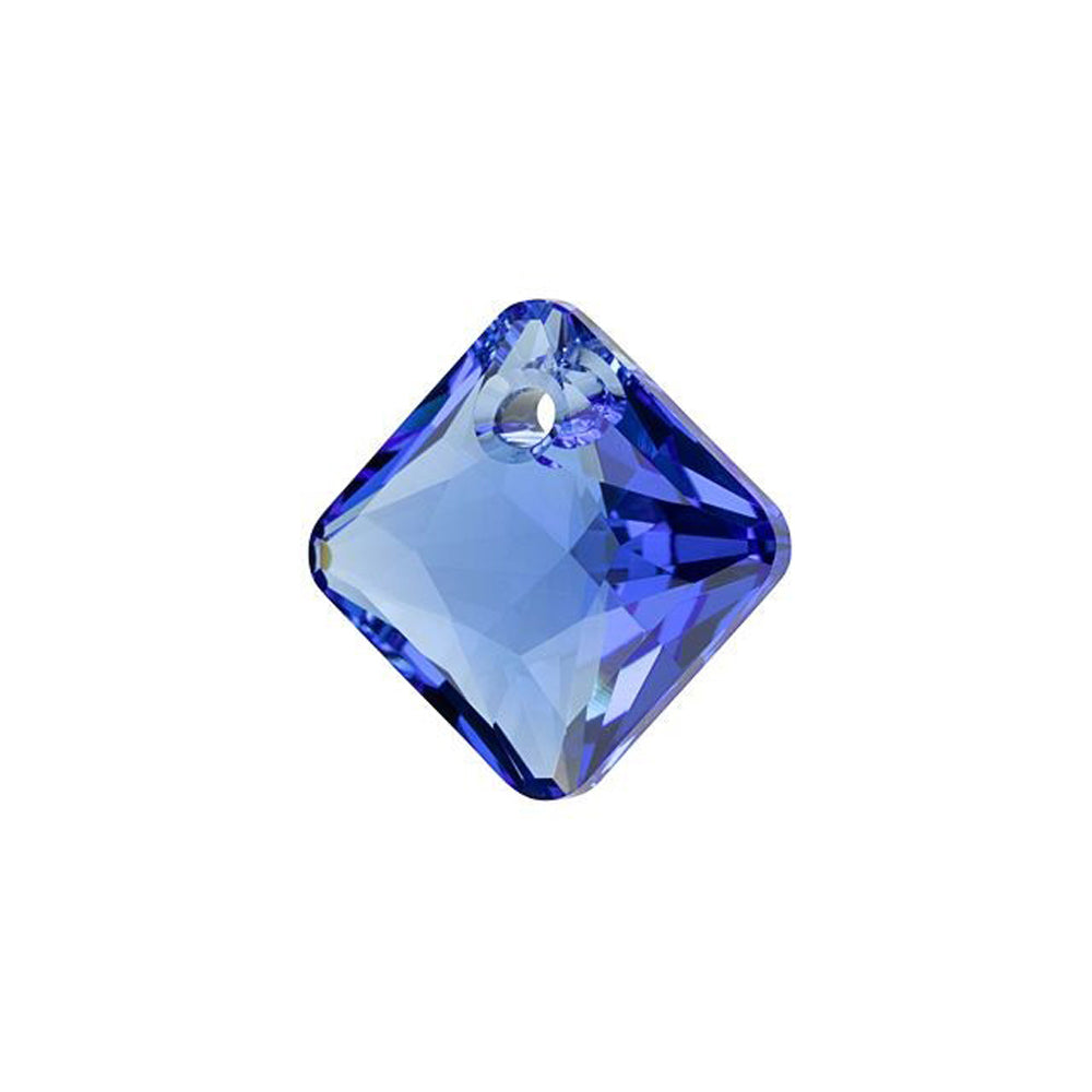 PRESTIGE Crystal, #6431 Princess Cut Pendant 16mm, Sapphire (1 Piece)