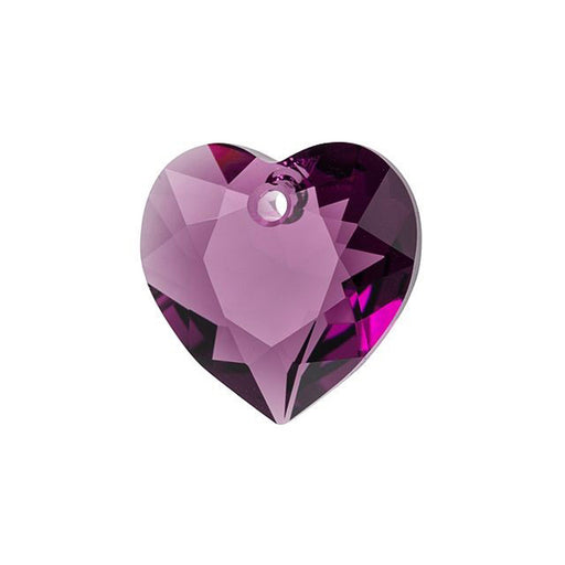 PRESTIGE Crystal, #6432 Heart Cut Pendant 11mm, Amethyst (1 Piece)
