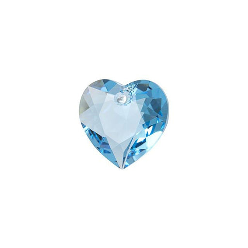 PRESTIGE Crystal, #6432 Heart Cut Pendant 8mm, Aquamarine (1 Piece)