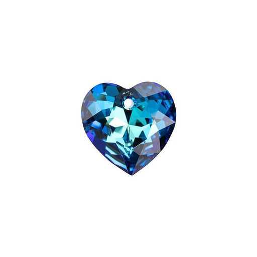 PRESTIGE Crystal, #6432 Heart Cut Pendant 8mm, Bermuda Blue (1 Piece)