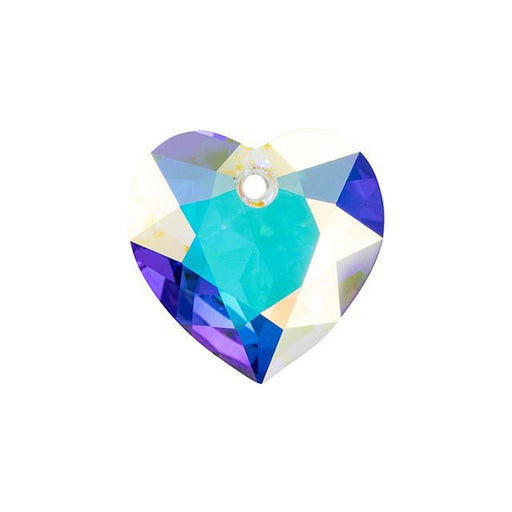 PRESTIGE Crystal, #6432 Heart Cut Pendant 11mm, Crystal AB (1 Piece)