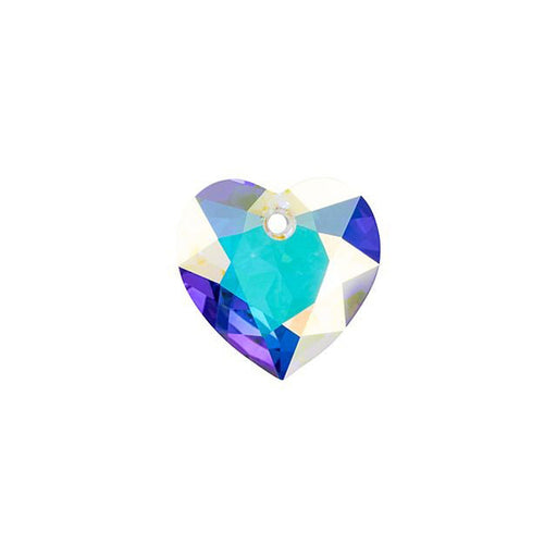PRESTIGE Crystal, #6432 Heart Cut Pendant 8mm, Crystal AB (1 Piece)