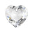 PRESTIGE Crystal, #6432 Heart Cut Pendant 15mm, Crystal (1 Piece)