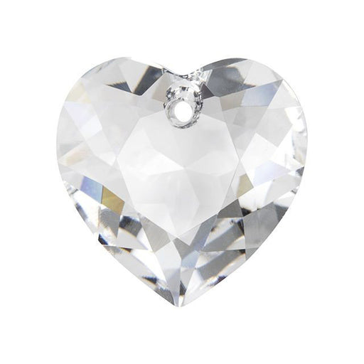 PRESTIGE Crystal, #6432 Heart Cut Pendant 15mm, Crystal (1 Piece)