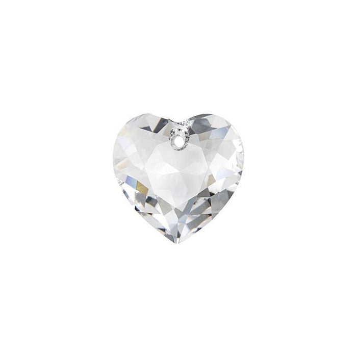 PRESTIGE Crystal, #6432 Heart Cut Pendant 8mm, Crystal (1 Piece)