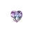 PRESTIGE Crystal, #6432 Heart Cut Pendant 8mm, Crystal Vitrail Light (1 Piece)