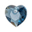 PRESTIGE Crystal, #6432 Heart Cut Pendant 15mm, Montana Sapphire (1 Piece)