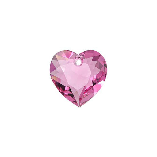 PRESTIGE Crystal, #6432 Heart Cut Pendant 8mm, Rose (1 Piece)