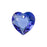 PRESTIGE Crystal, #6432 Heart Cut Pendant 11mm, Sapphire (1 Piece)