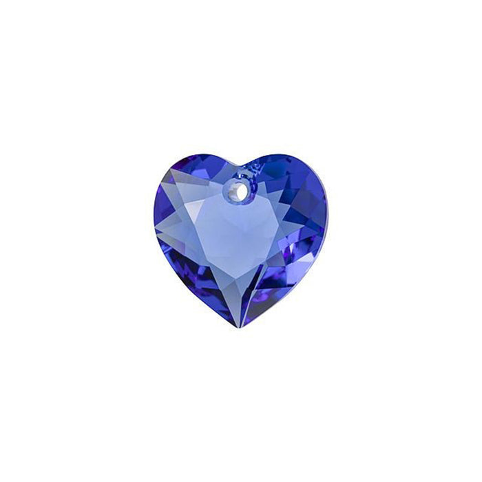 PRESTIGE Crystal, #6432 Heart Cut Pendant 8mm, Sapphire (1 Piece)