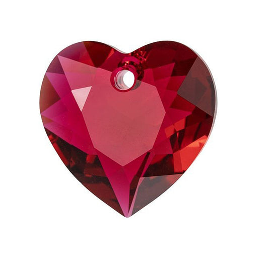 PRESTIGE Crystal, #6432 Heart Cut Pendant 15mm, Scarlet (1 Piece)