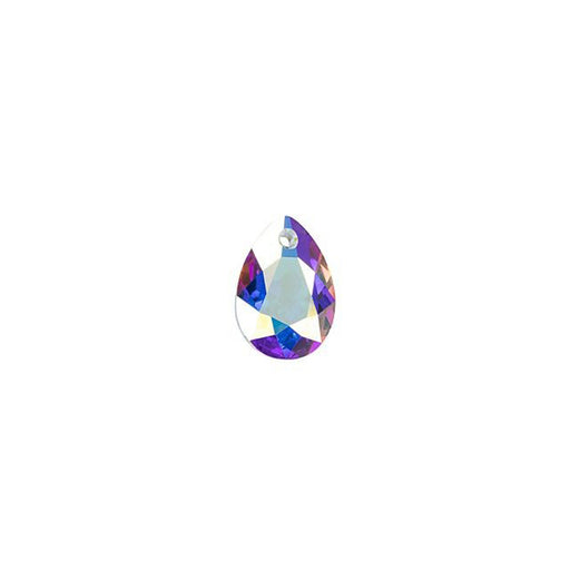 PRESTIGE Crystal, #6433 Pear Cut Pendant 9mm, Crystal AB (1 Piece)
