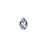 PRESTIGE Crystal, #6433 Pear Cut Pendant 9mm, Crystal Vitrail Light (1 Piece)