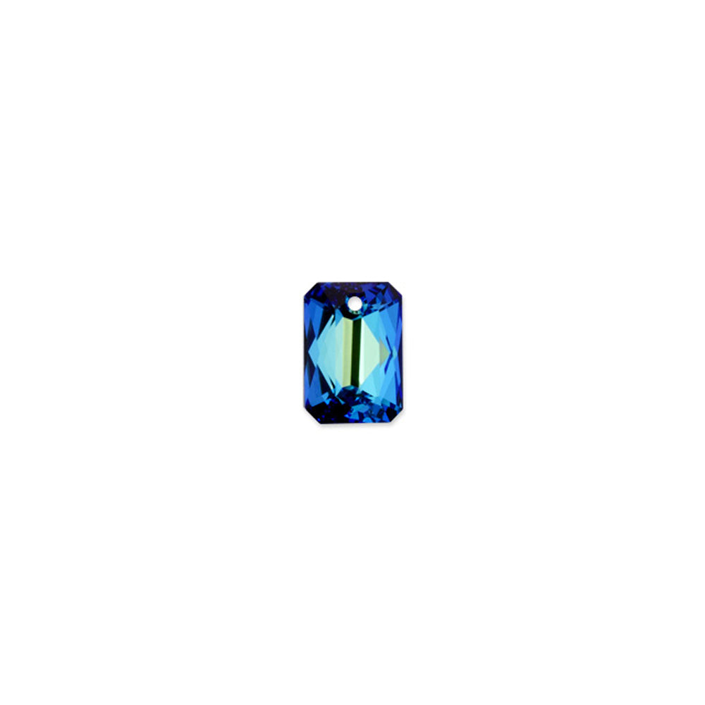 PRESTIGE Crystal, #6435 Emerald Cut Pendant 16mm, Bermuda Blue (1 Piece)