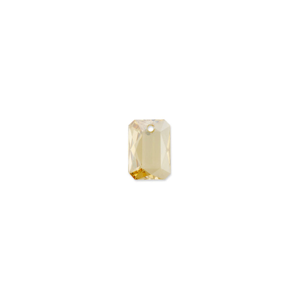 PRESTIGE Crystal, #6435 Emerald Cut Pendant 16mm, Crystal Golden Shadow (1 Piece)