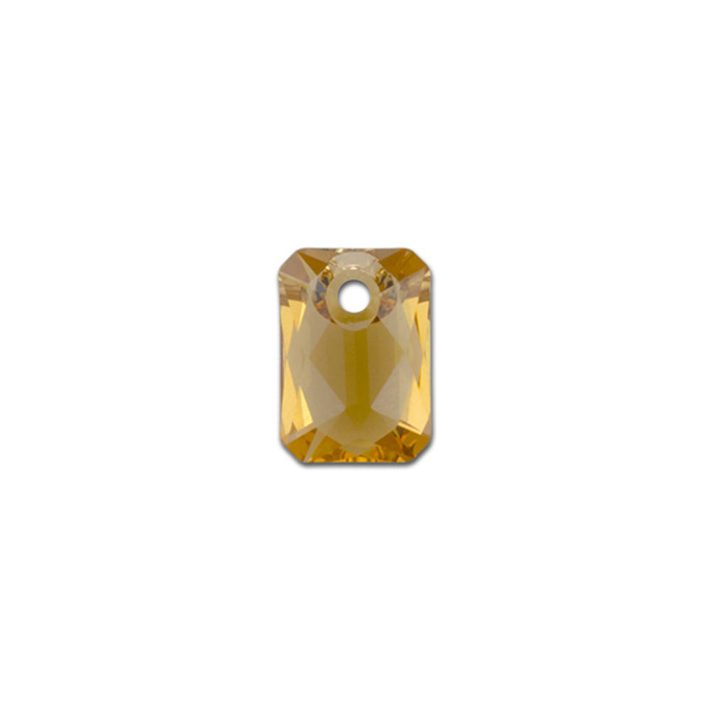 PRESTIGE Crystal, #6435 Emerald Cut Pendant 9mm, Light Colorado Topaz (1 Piece)